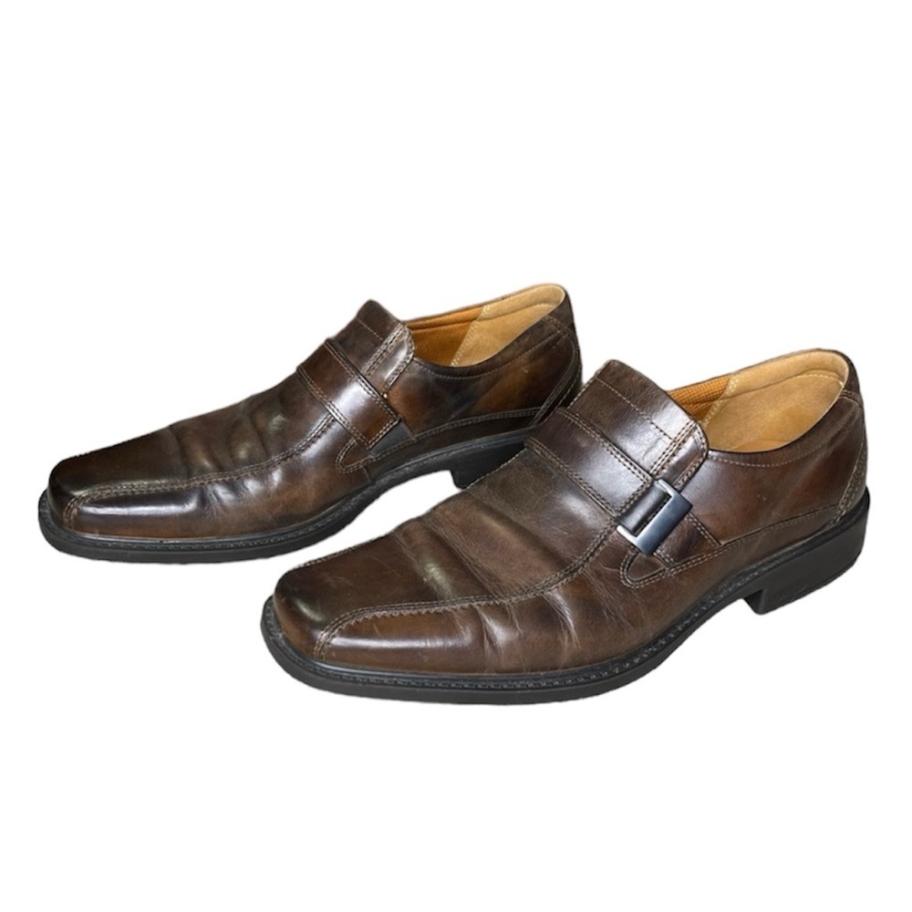 Ecco leather slip on loafers